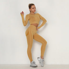 High Waist Long Sleeve Yoga Sports Wear