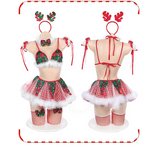 Christmas Elk Plush Sexy Lingerie Set