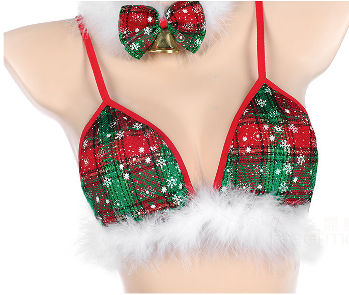 Christmas Elk Plush Sexy Lingerie Set