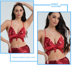 Sequin Butterfly Club Wear Bra