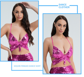 Sequin Butterfly Club Wear Bra