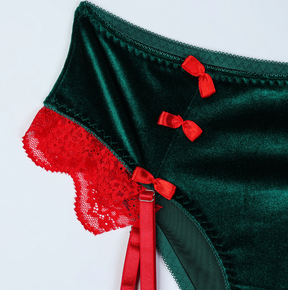 Christmas Velvet Sexy Lingerie Set