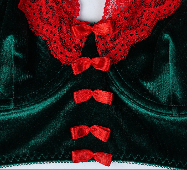 Christmas Velvet Sexy Lingerie Set