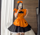 Halloween Cosplay pumpkin Maid Costume