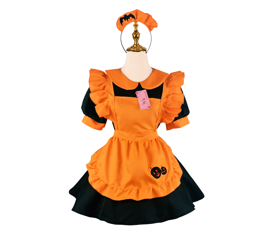 Halloween Cosplay pumpkin Maid Costume