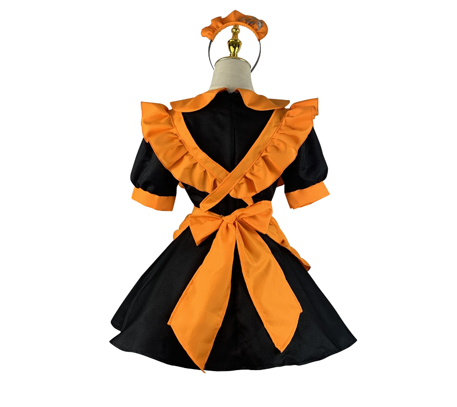 Halloween Cosplay pumpkin Maid Costume