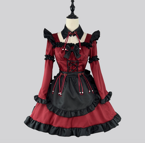 Halloween Gothic Little Devil Lolita Maid Cosplay