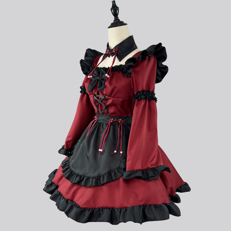 Halloween Gothic Little Devil Lolita Maid Cosplay