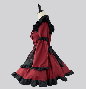 Halloween Gothic Little Devil Lolita Maid Cosplay