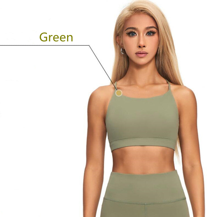 Crewneck Shockproof Sports Bra