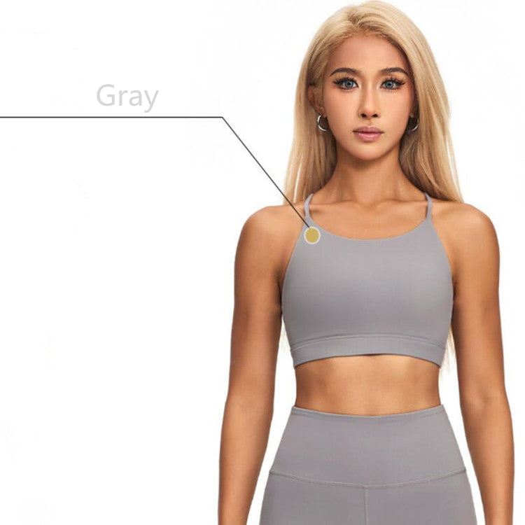 Crewneck Shockproof Sports Bra