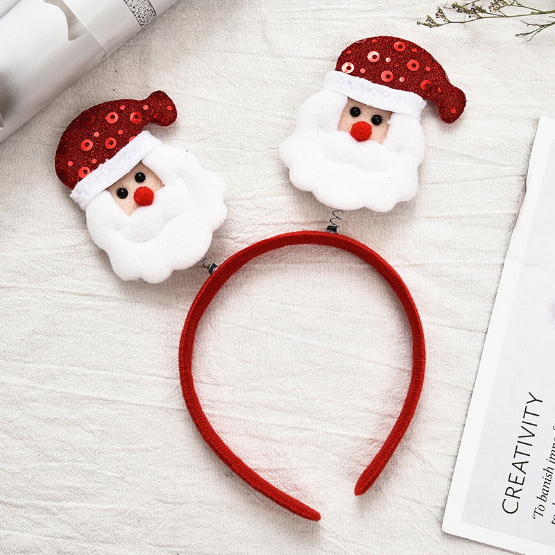 Christmas Santa Headband Cute Cartoon Antlers