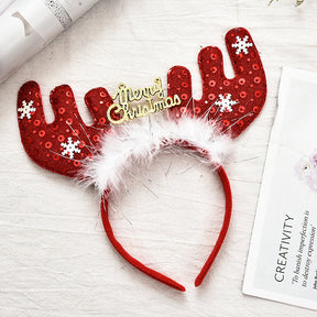 Christmas Santa Headband Cute Cartoon Antlers