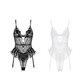 Ultra-Thin Mesh Lace Bodysuit