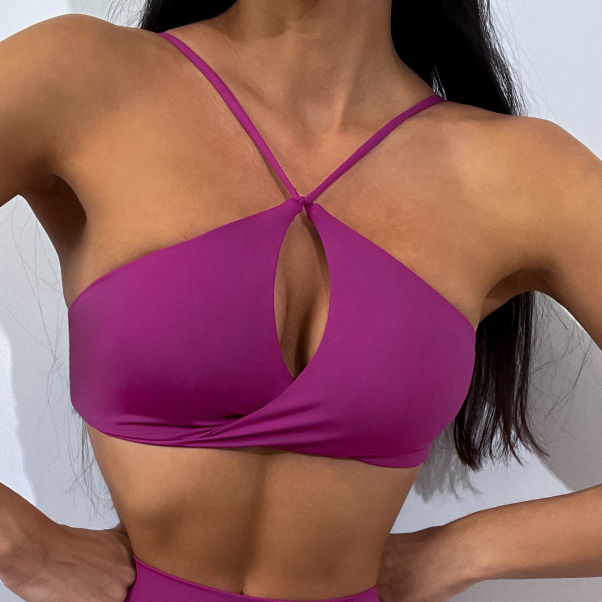 Super Elastic Running Fitness Yoga Wear Twist Sports Bra