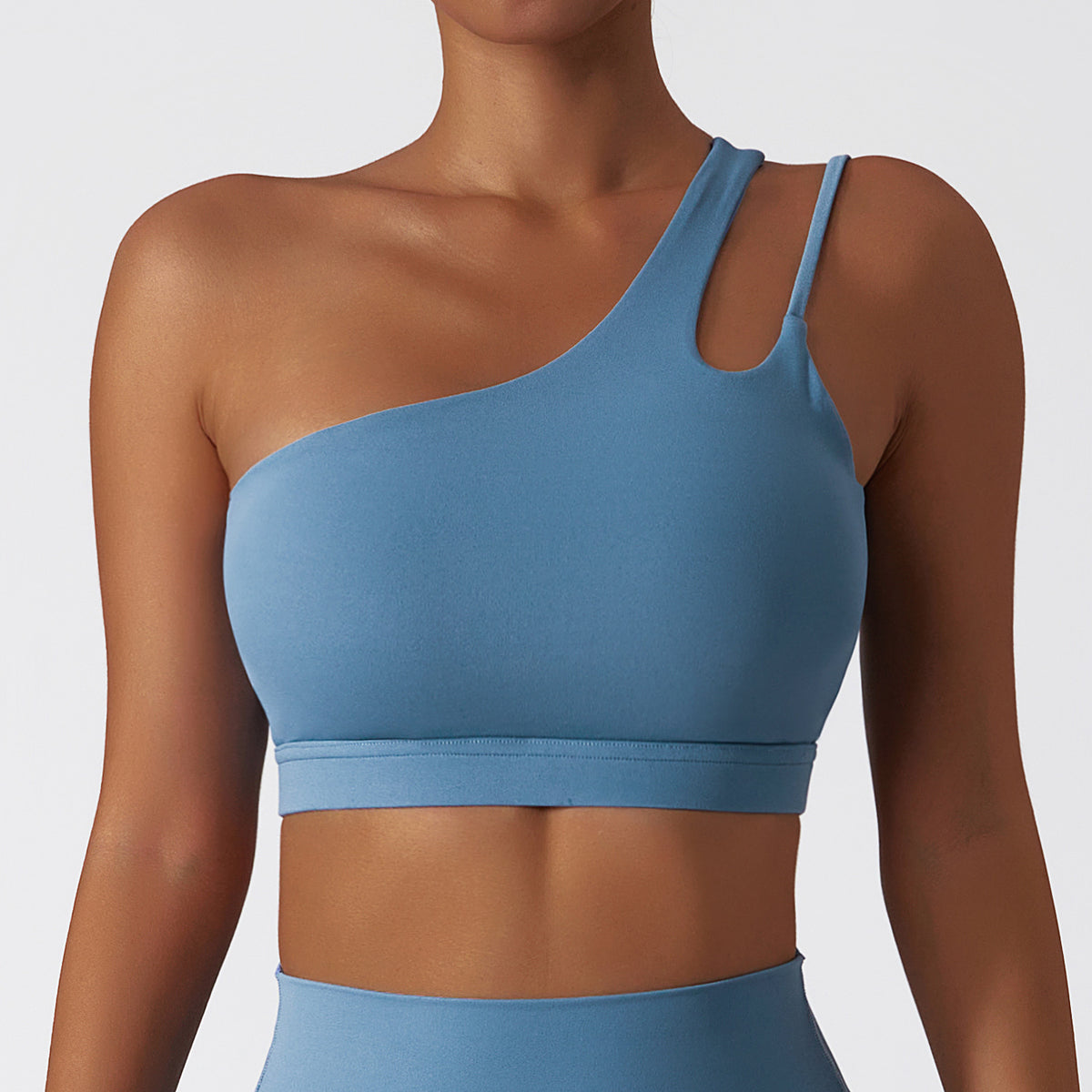 Sports Bra One Shoulder Strap Yoga Underwear