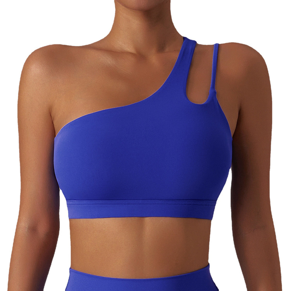 Sports Bra One Shoulder Strap Yoga Underwear