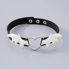 Punk Vampire Choker Love Wings